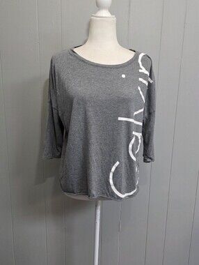 Calvin Klein Performance Quick Dry Gray Top Size M